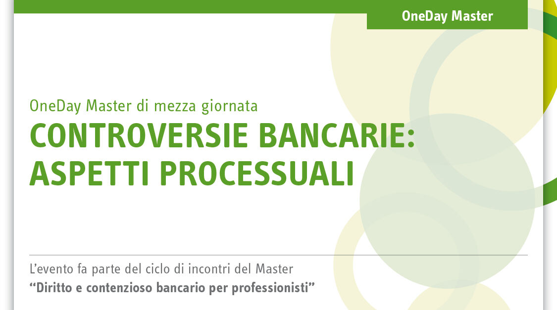 Immagine Controversie bancarie: aspetti processuali | Euroconference